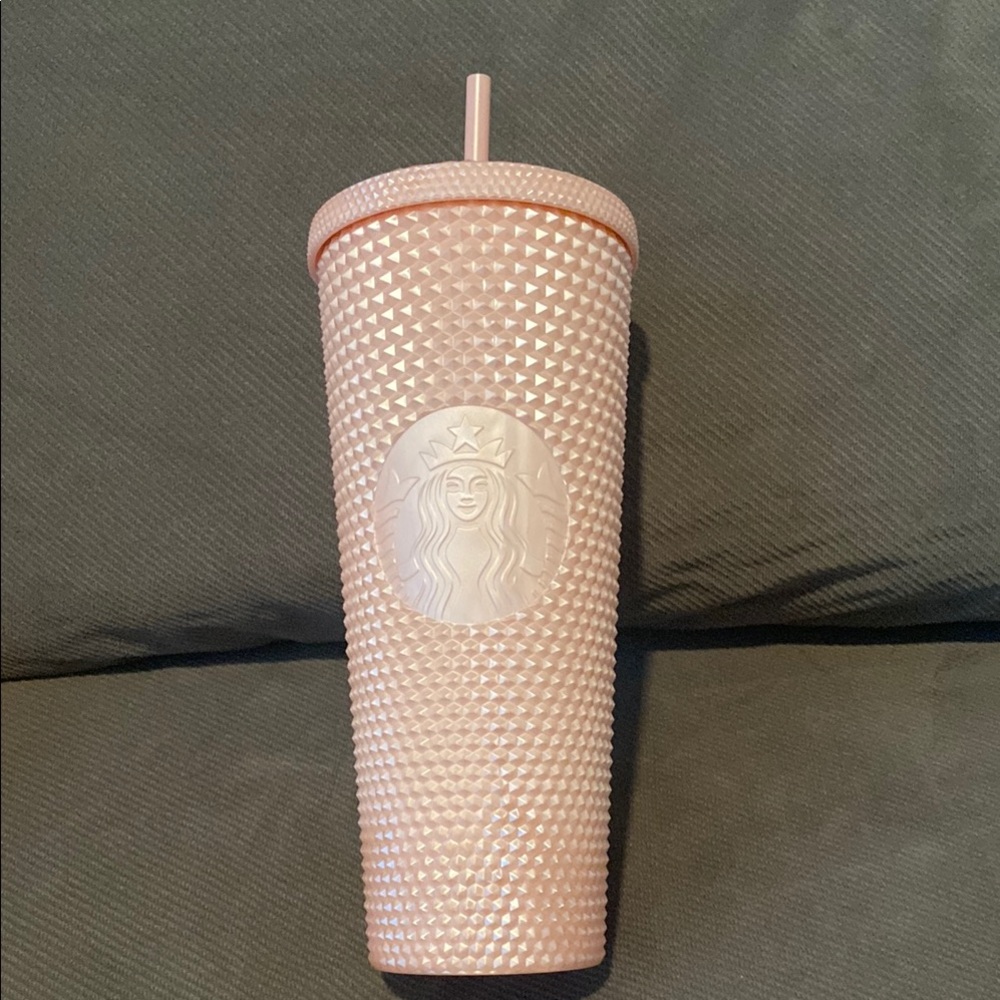 Starbucks Light Pink Textured Tumbler